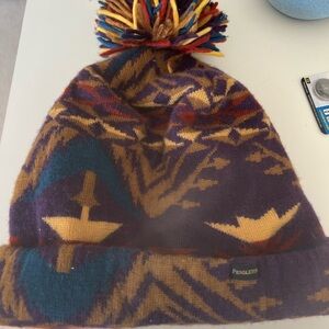Pendleton Colorful Patterned Beanie